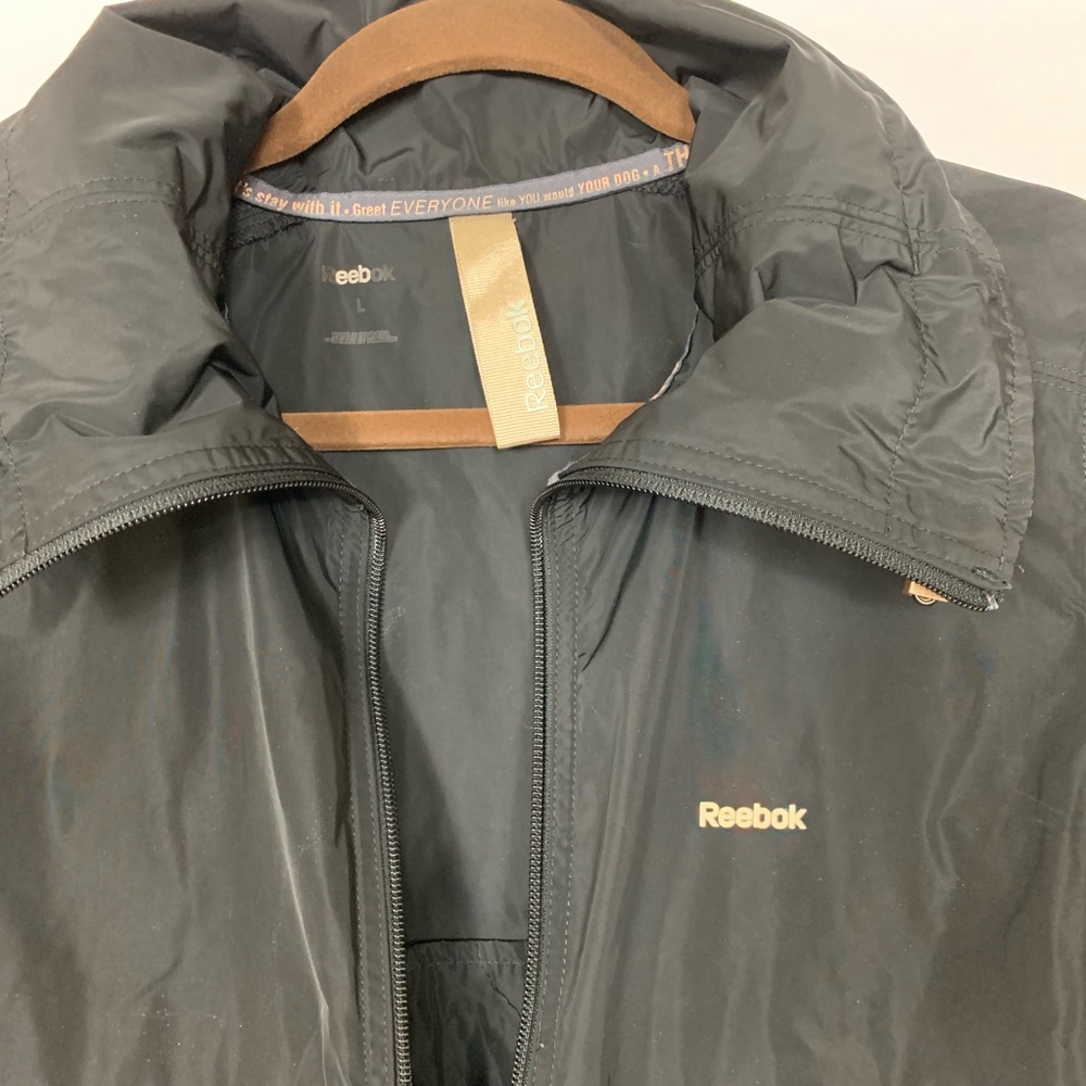 Reebok Black Full Zip Windbreaker Jacket - Picture 4 of 8